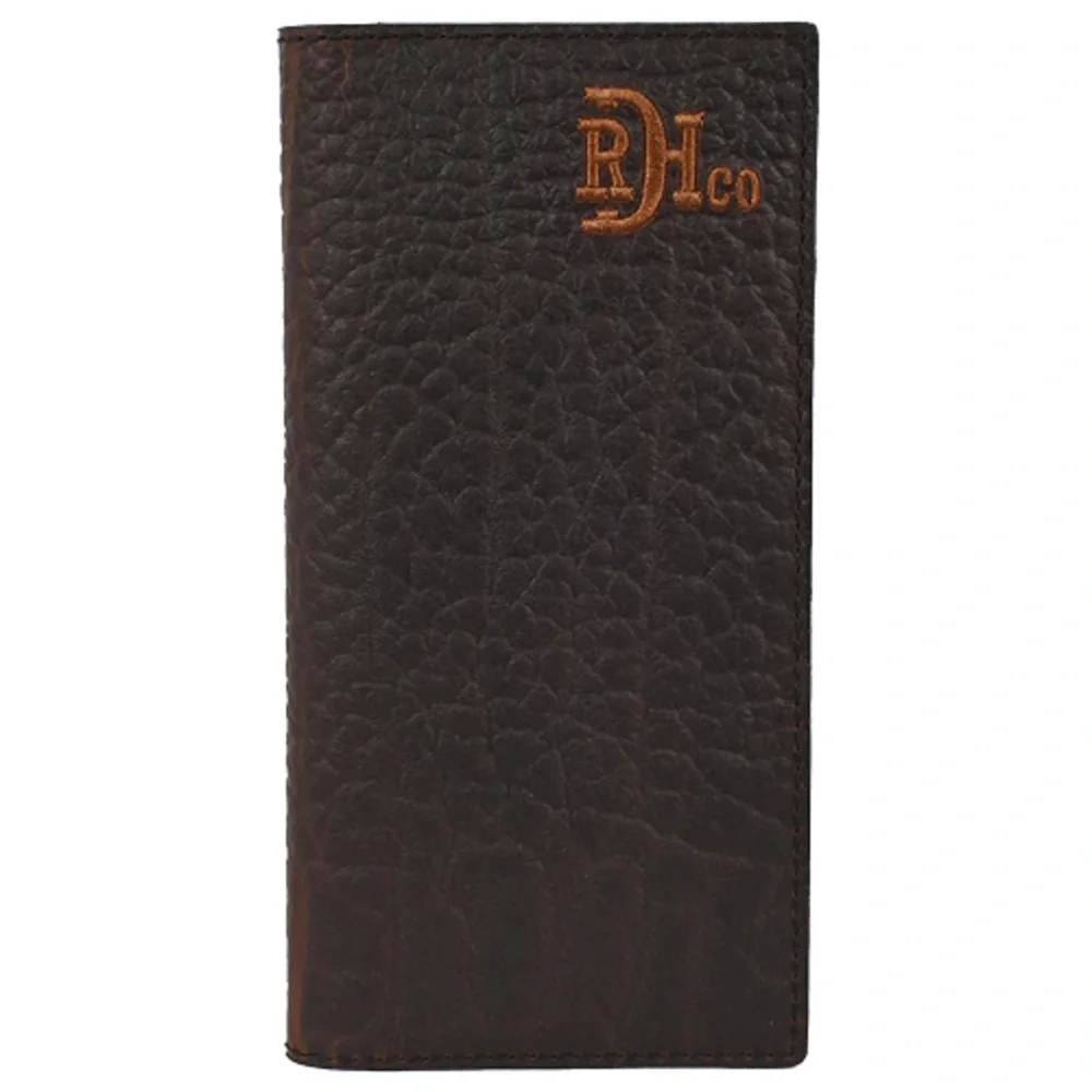 Red Dirt Hat Company Men's Rodeo Wallet Bison Grain Leather NWT
